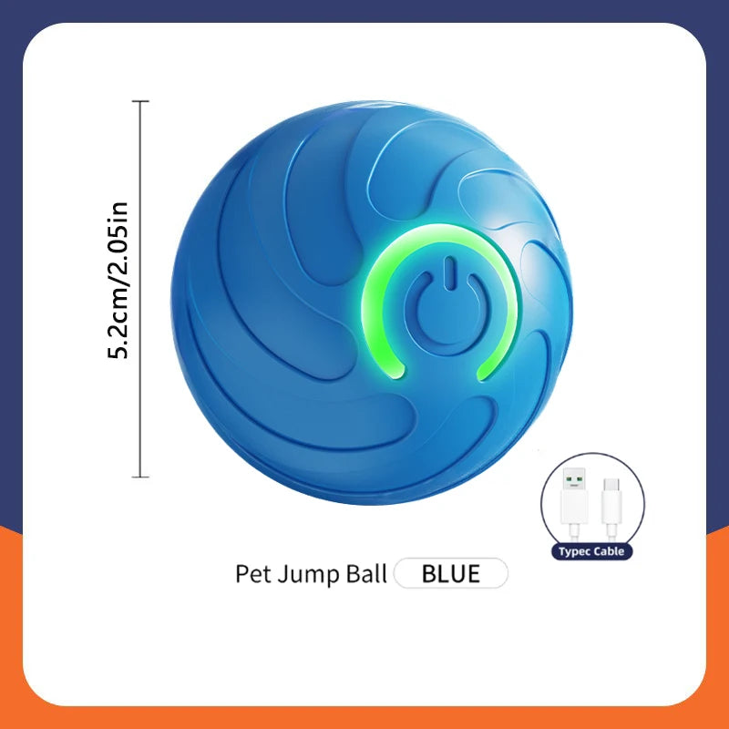 Smart Electronic Interactive Dog Toy Ball, USB Automatic Moving Bouncing Ball for Puppies and Cats, Pet Training and Exercise Toy
