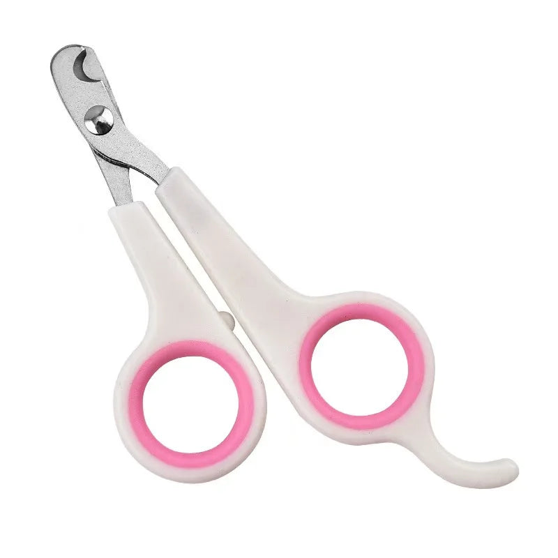 Professional Pet Nail Scissors for Dogs & Cats, Safe Toe Claw Trimmer for Home Grooming