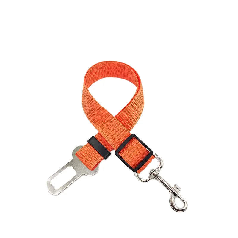 Pet Car Seat Belt Adjustable Vehicle Safety Harness Lead Clip for Dogs and Cats, Car Seat Restraint Traction Leash