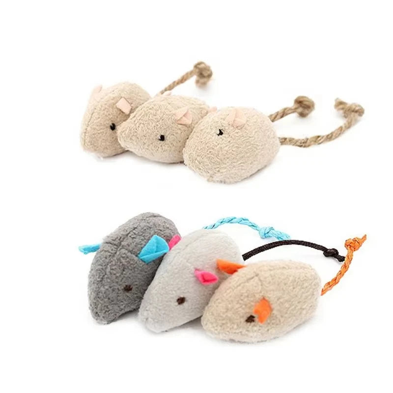 Interactive Cat Toy Mouse with Catnip – Plush Bite-Resistant, Scratch-Proof, Rattle Toy for Cats & Kittens