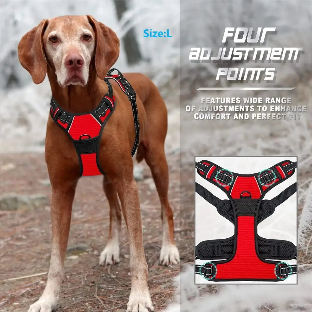 Dog Collar Harness and Leash Set for Small and Medium Dogs, Durable Leather Puppy Accessories Big Vest Walking Training Pet Set