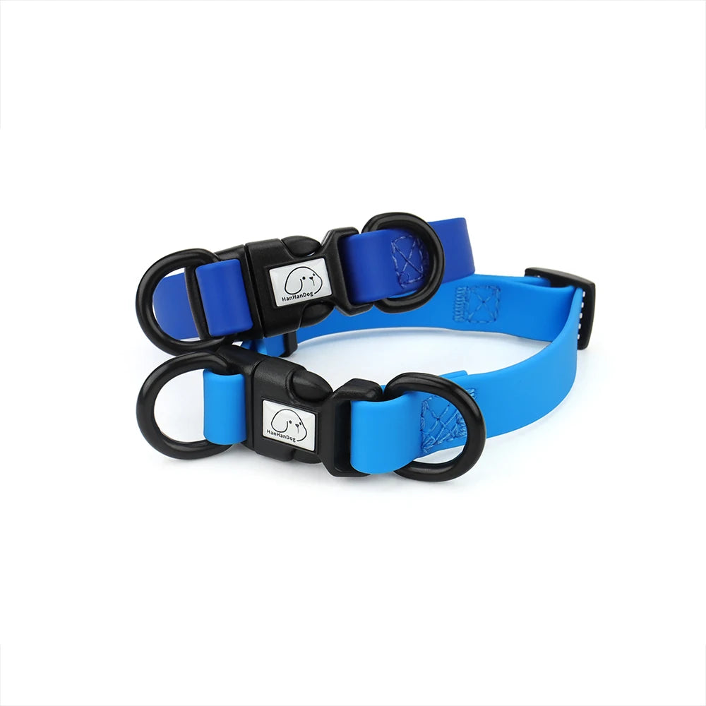 PVC Waterproof Dog Collar, Soft Adjustable Pet Collar for Small Medium and Large Dogs and Big Cats